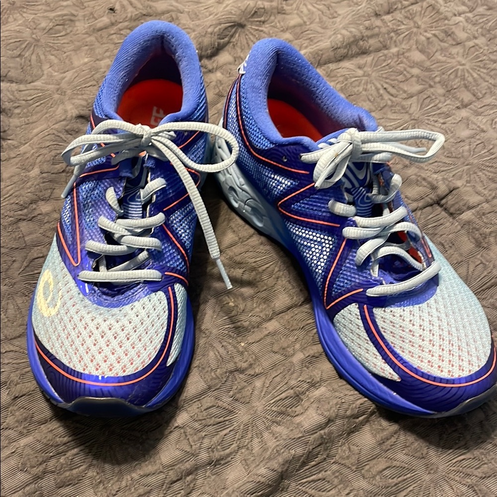 Asics Blue and White Running Shoes